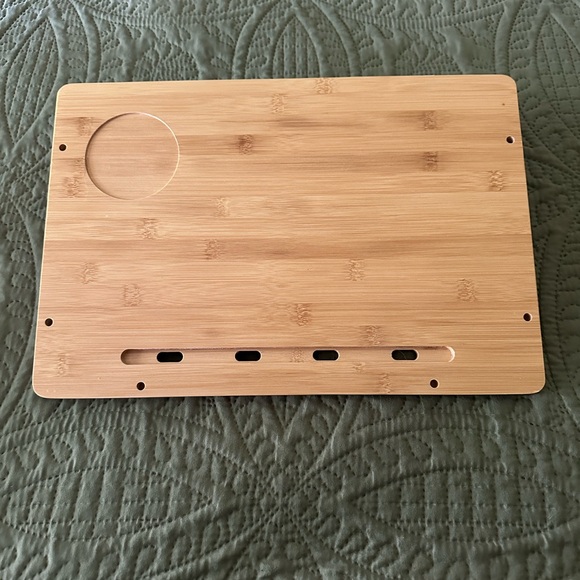 Bamboo Bedside Shelf with Cup Holder - Picture 7 of 7